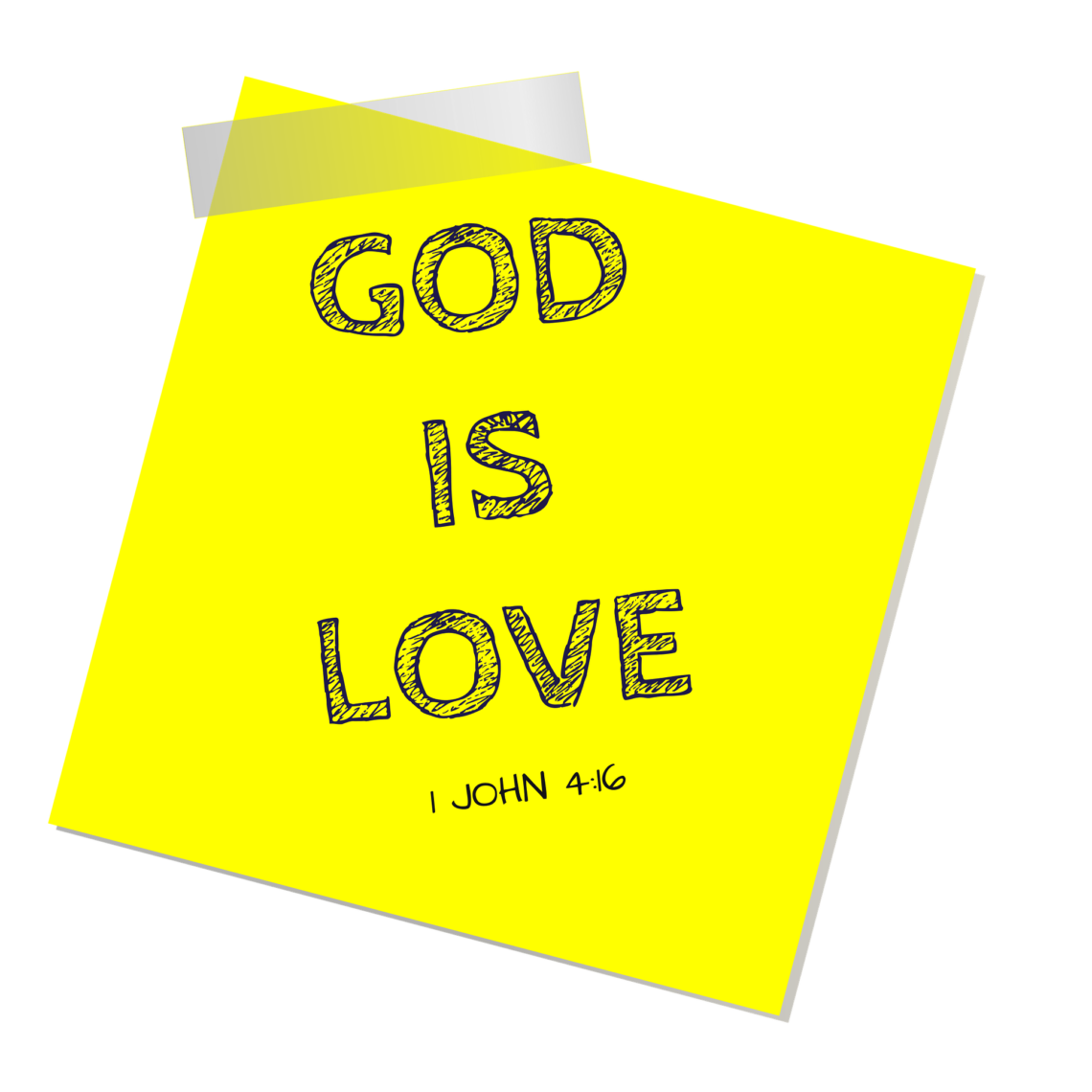 God Is Love Sticky Note